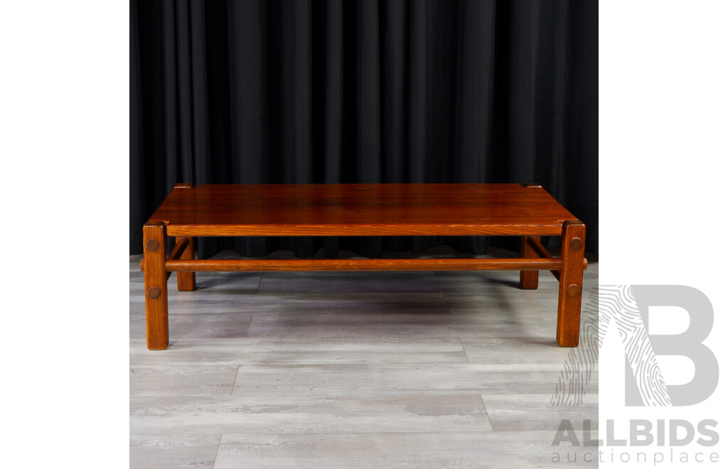 Australian Pine Post and Rail Coffee Table