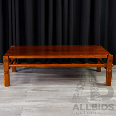 Australian Pine Post and Rail Coffee Table