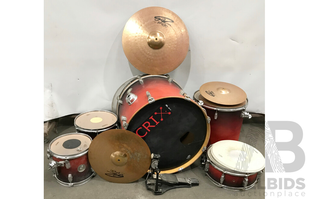 Sonor 5 Piece Drum Kit with Cymbals