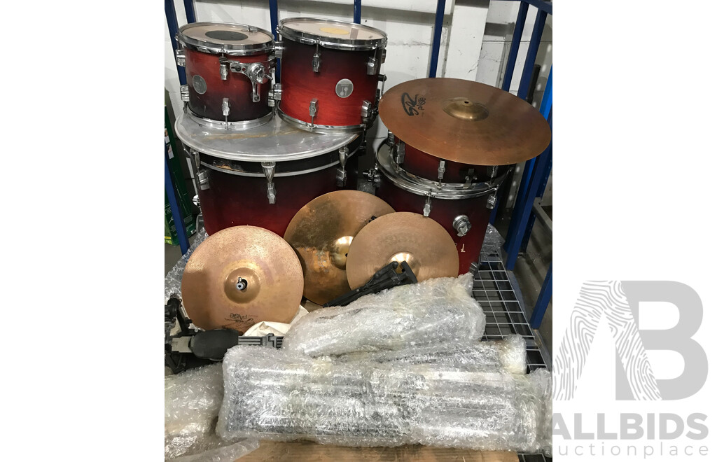 Sonor 5 Piece Drum Kit with Cymbals