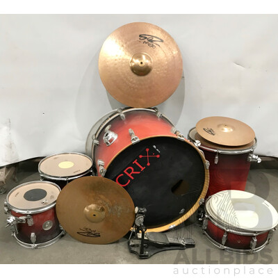 Sonor 5 Piece Drum Kit with Cymbals