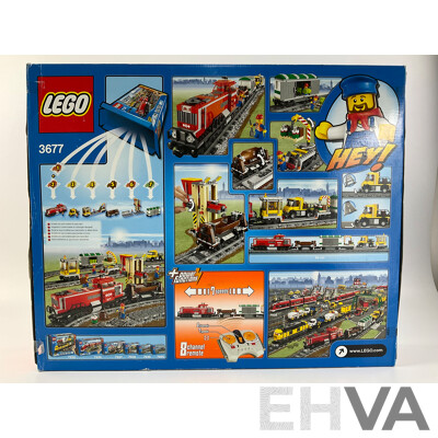 Lego City Red Cargo Train 3677 in Sealed Box