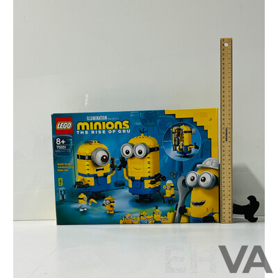 LEGO Minions Rise of Grue Brick Built Minions and Their Lair 75551 in Original Packaging