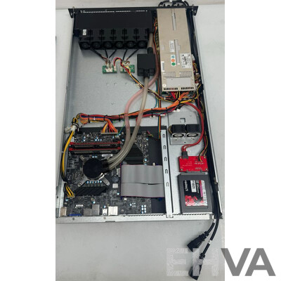 SuperMicro Xenon Intel Core (I7-4790K) 4.0GHz-4.4GHz 4-Core CPU 2RU Server W/ AIO Liquid Cooling