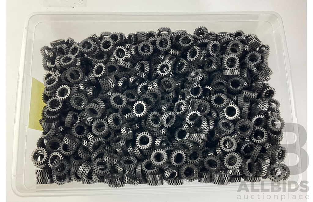 Bulk Lot of Lego Rubber Tires - Approximately 3 Kilograms