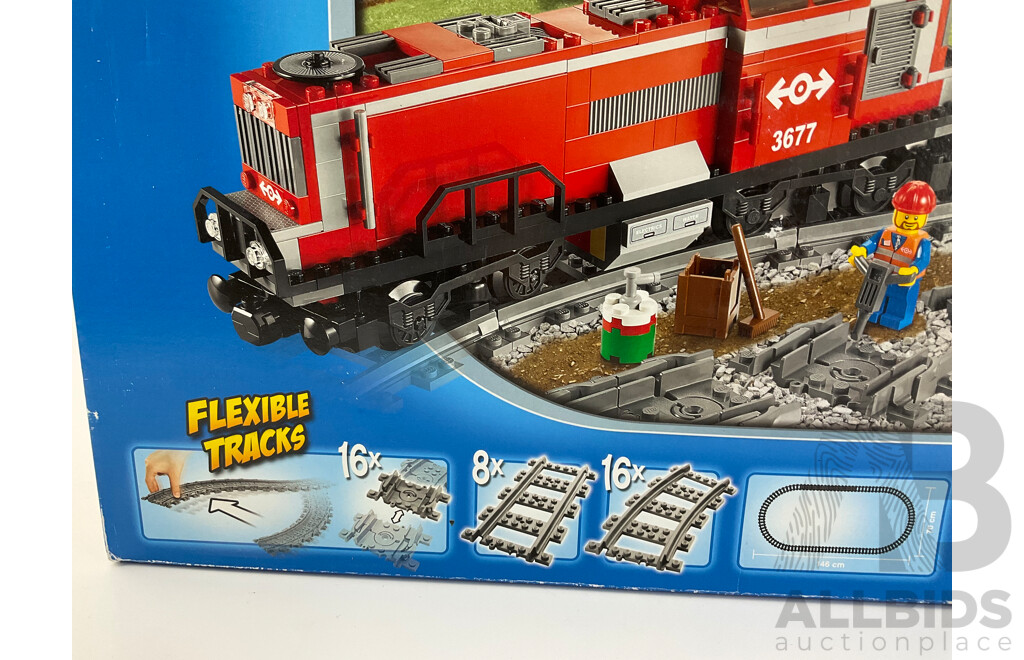 Lego City Red Cargo Train 3677 in Sealed Box