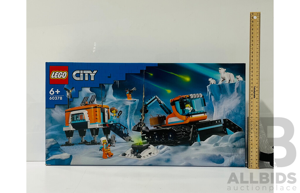 LEGO City Arctic Explorer Truck and Mobile Lab 60378 in Original Packaging with Damaged Box