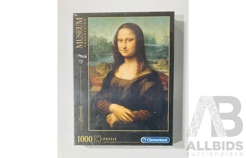 1000 Piece Mona Lisa Jigsaw Puzzle in Original Packaging with Wooden Fram