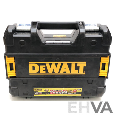 Seven DeWalt 18 Volt Cordless Power Tools, Three Batteries and Two Battery Chargers