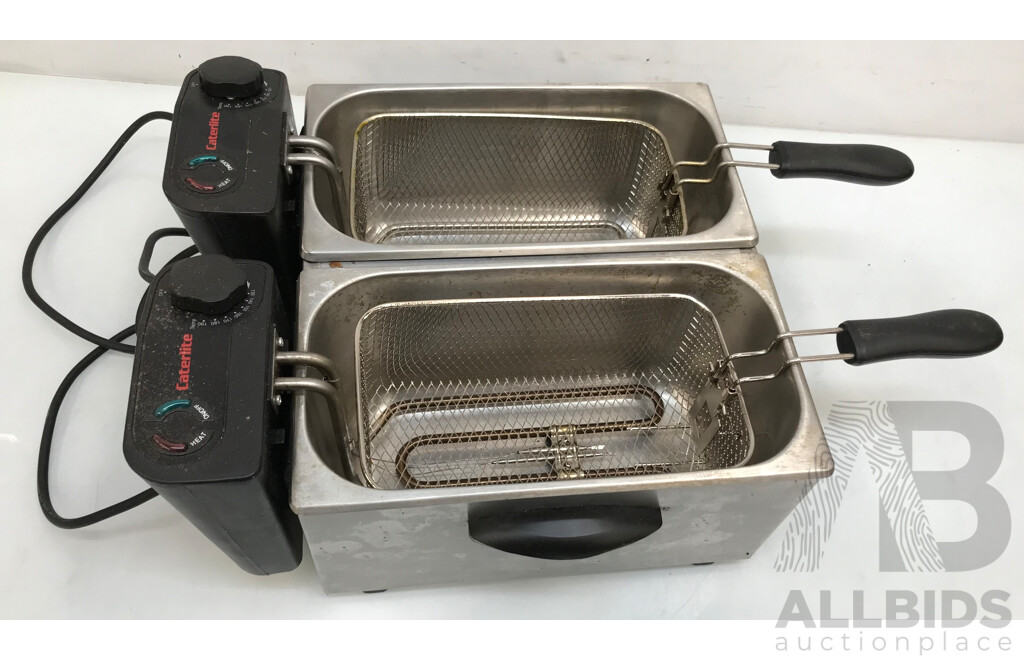 Caterlite (GG199-A) Stainless Steel Twin Countertop Fryer