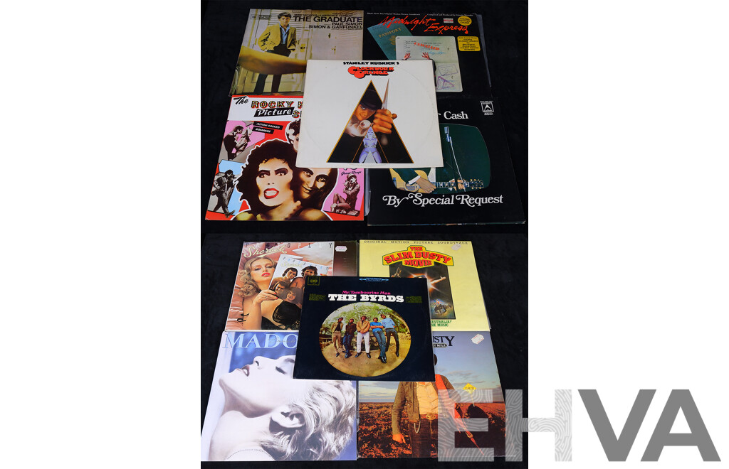 Collection Ten Vinyl LP Records Including Madonna, Movie Soundtracks and More