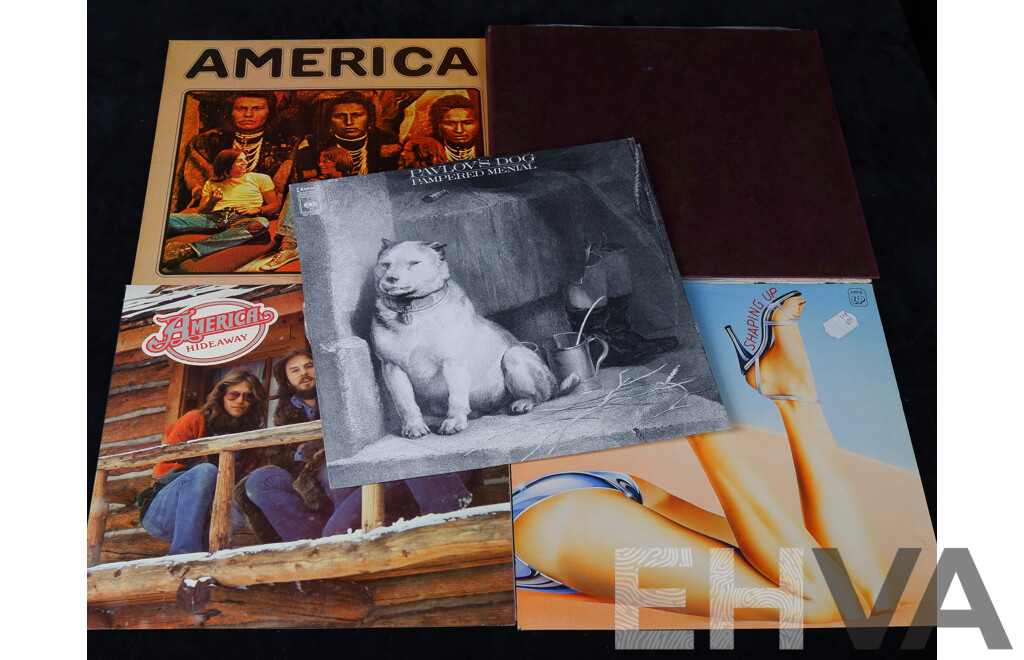 Collection Ten Vinyl LP Records Including America, Manfred Mann, Jethro Tull and More