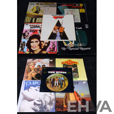 Collection Ten Vinyl LP Records Including Madonna, Movie Soundtracks and More