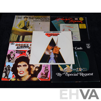 Collection Ten Vinyl LP Records Including Madonna, Movie Soundtracks and More