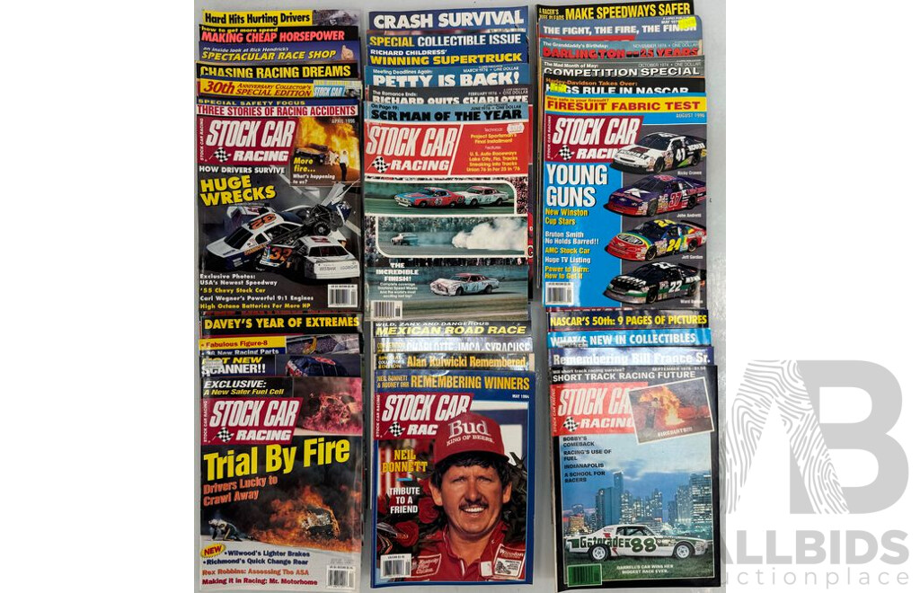 Stock Car Racing Magazines - Lot of 36