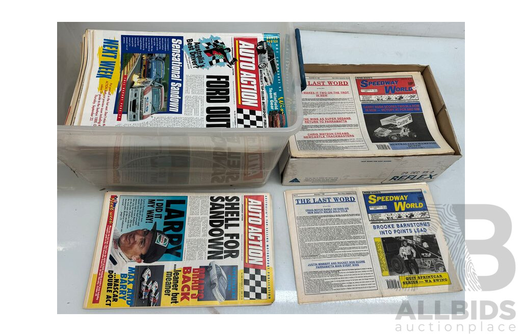 Speedway World and Australian Auto Action Newspapers