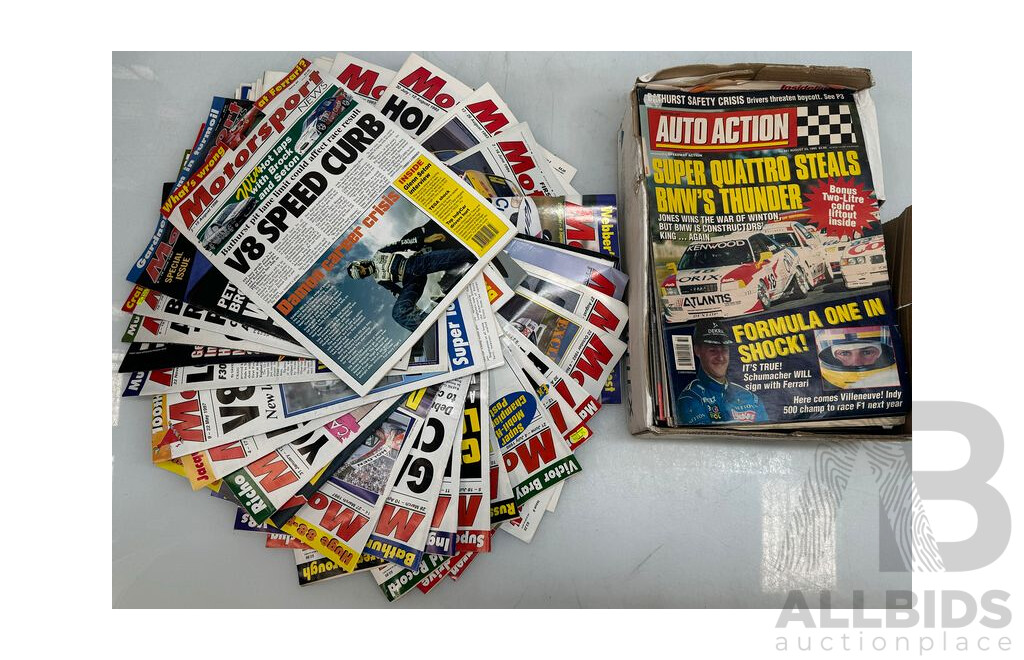 Australian Auto Action News Papers and Motorsport Magazines