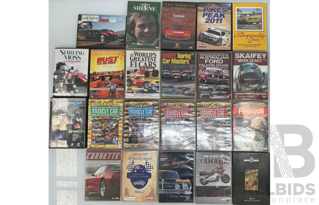 Assortment of Car Racing DVD's - Lot of 22