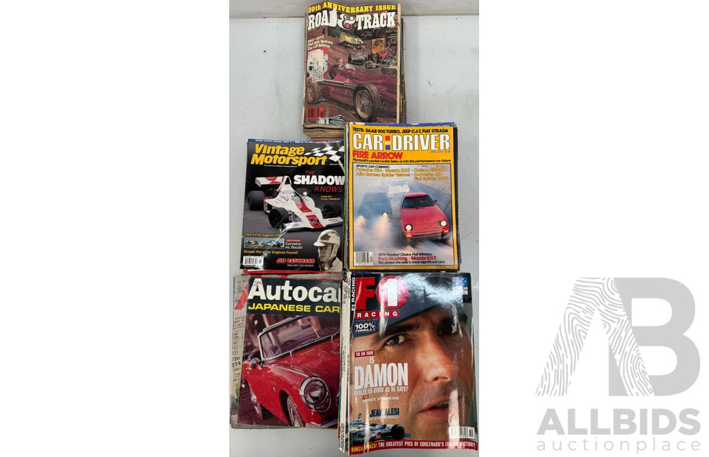 F1 Racing, Autocar, Vintage Motorsport, Road & Track and Car and Driver