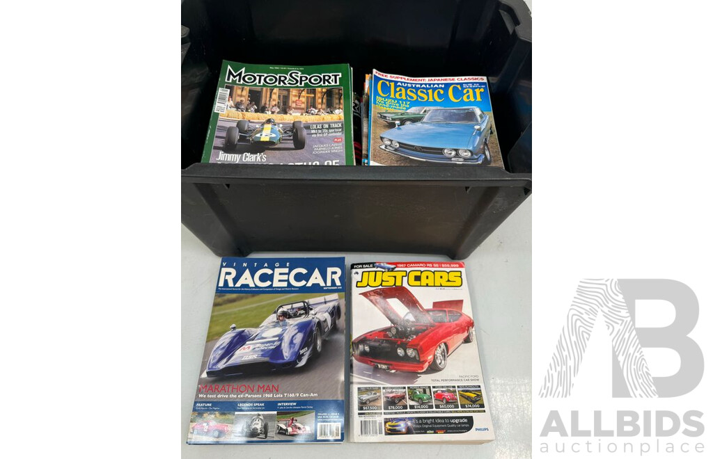 Vintage Racecar, Just Cars, MotorSport and Australian Classic Car Magazines