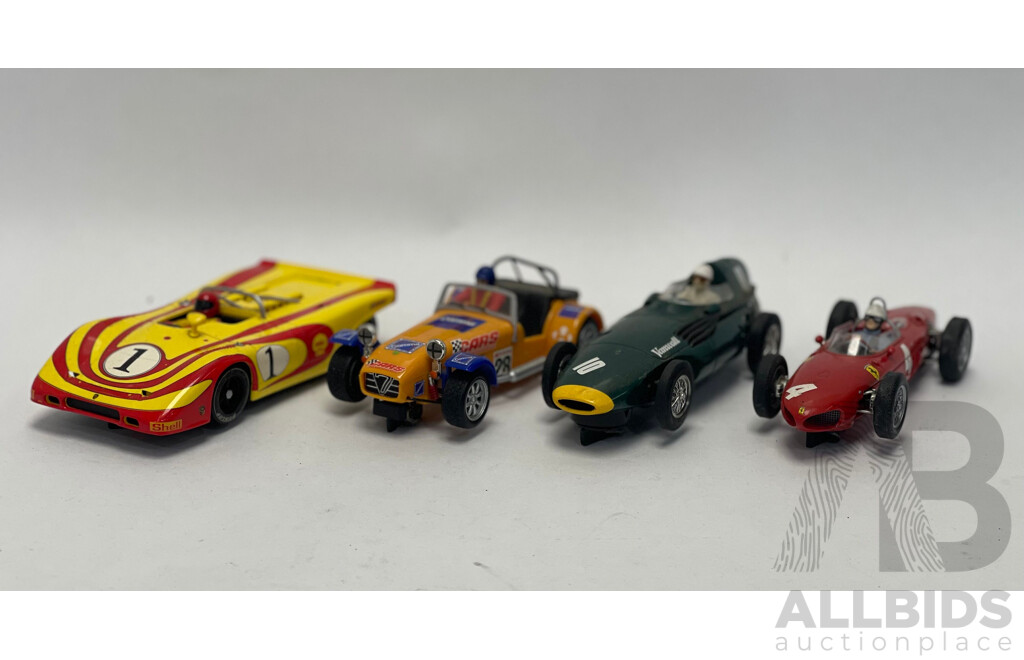 Hornby and GB Track  Slot Cars - Lot of 4