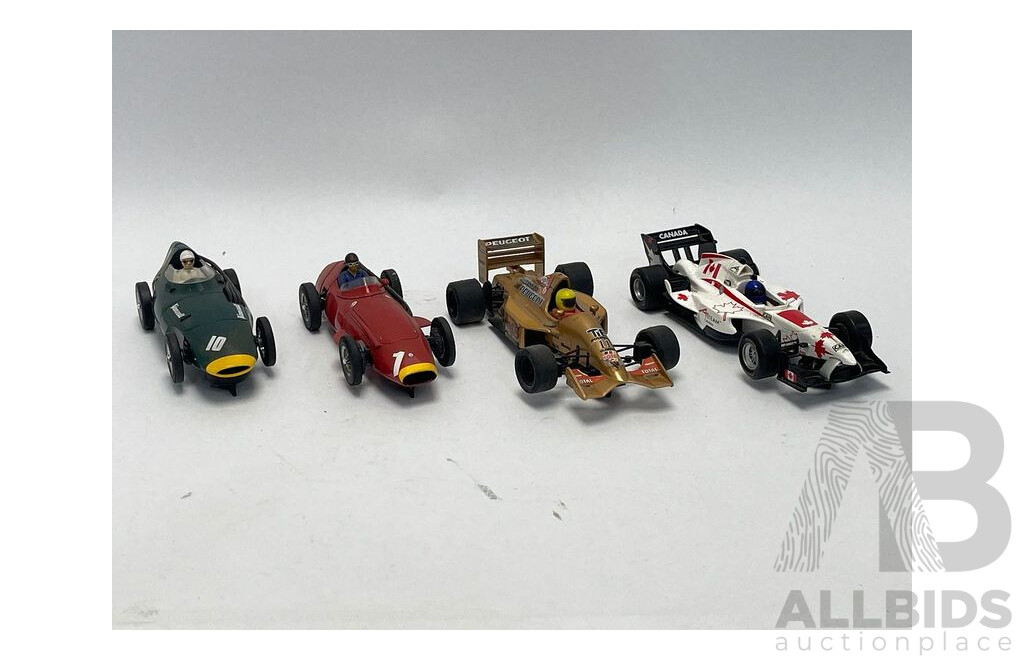 Formula 1  Slot Cars - Lot of 4