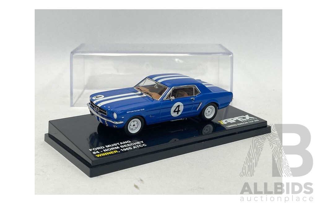 Apex Replicas 1965 Ford Mustang Norm Beechey ATCC - 1/43 Scale