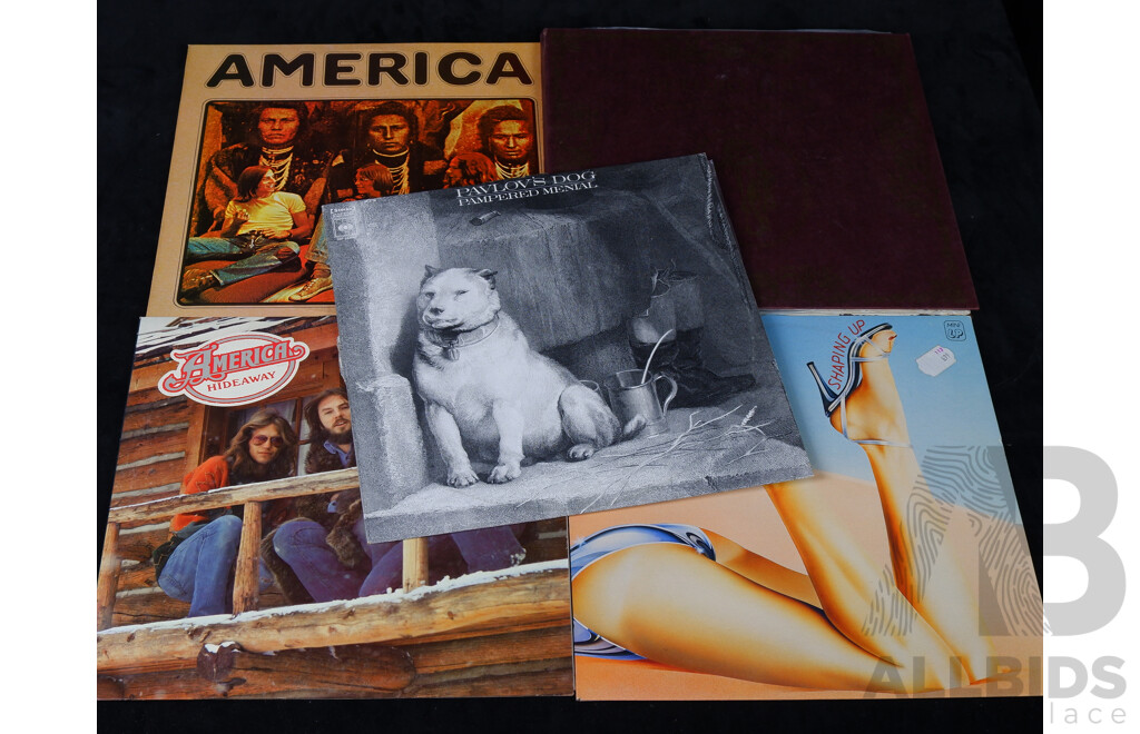 Collection Ten Vinyl LP Records Including America, Manfred Mann, Jethro Tull and More