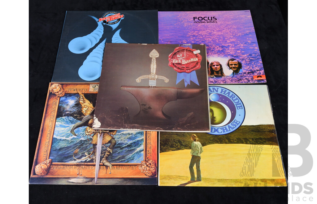 Collection Ten Vinyl LP Records Including America, Manfred Mann, Jethro Tull and More