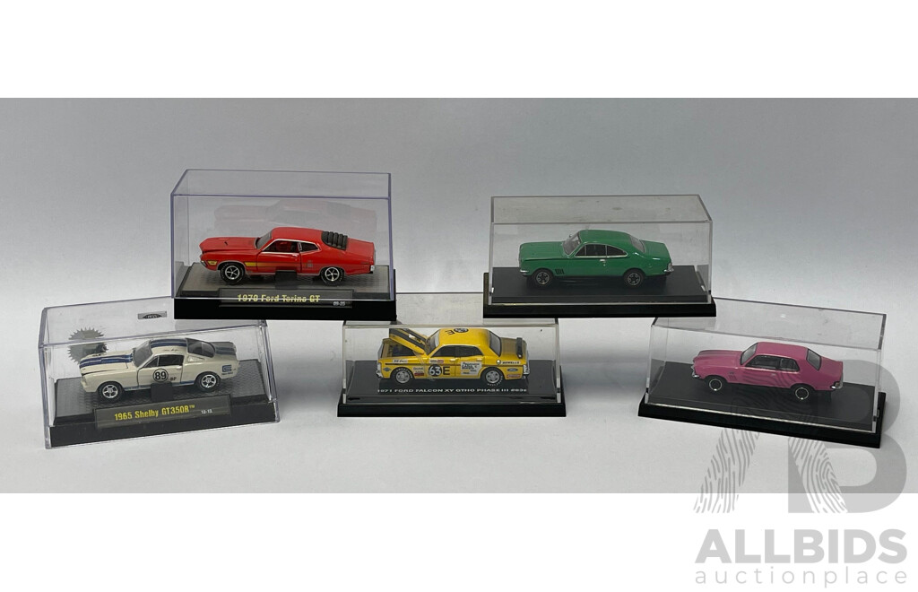 Assorted Miniature Model Cars - Lot of 5 - 1/64  Scale