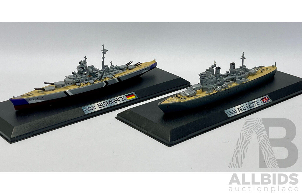 Model War Ships - Lot of 2 - 1/1100 Scale