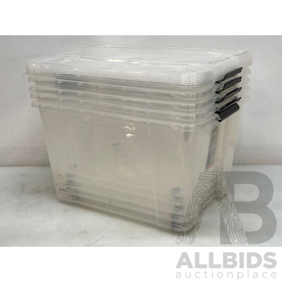 52 Ltr Storage Containers - Lot of 5