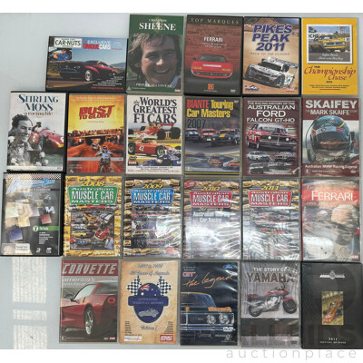 Assortment of Car Racing DVD's - Lot of 22