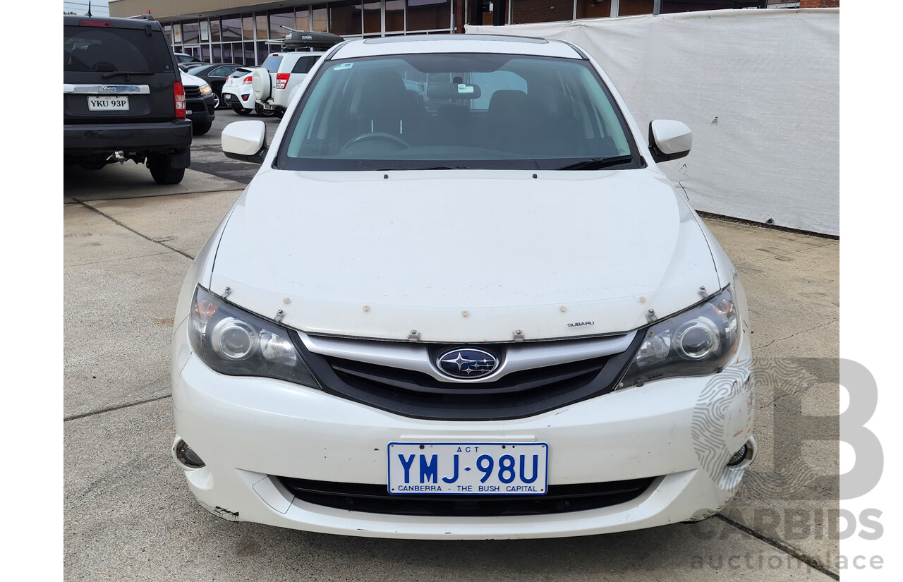 10/2009 Subaru Impreza RX (AWD) AWD MY09 5D Hatchback White 2.0L