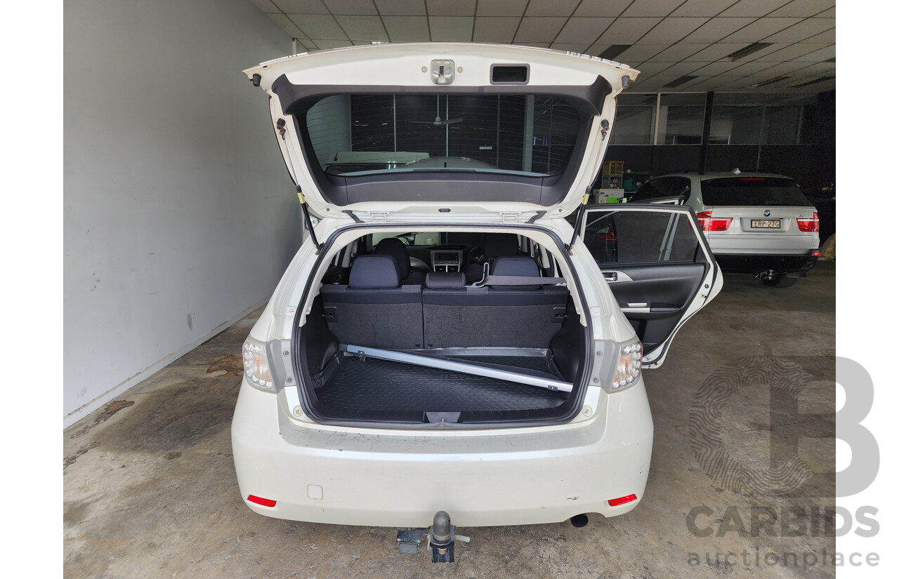 10/2009 Subaru Impreza RX (AWD) AWD MY09 5D Hatchback White 2.0L
