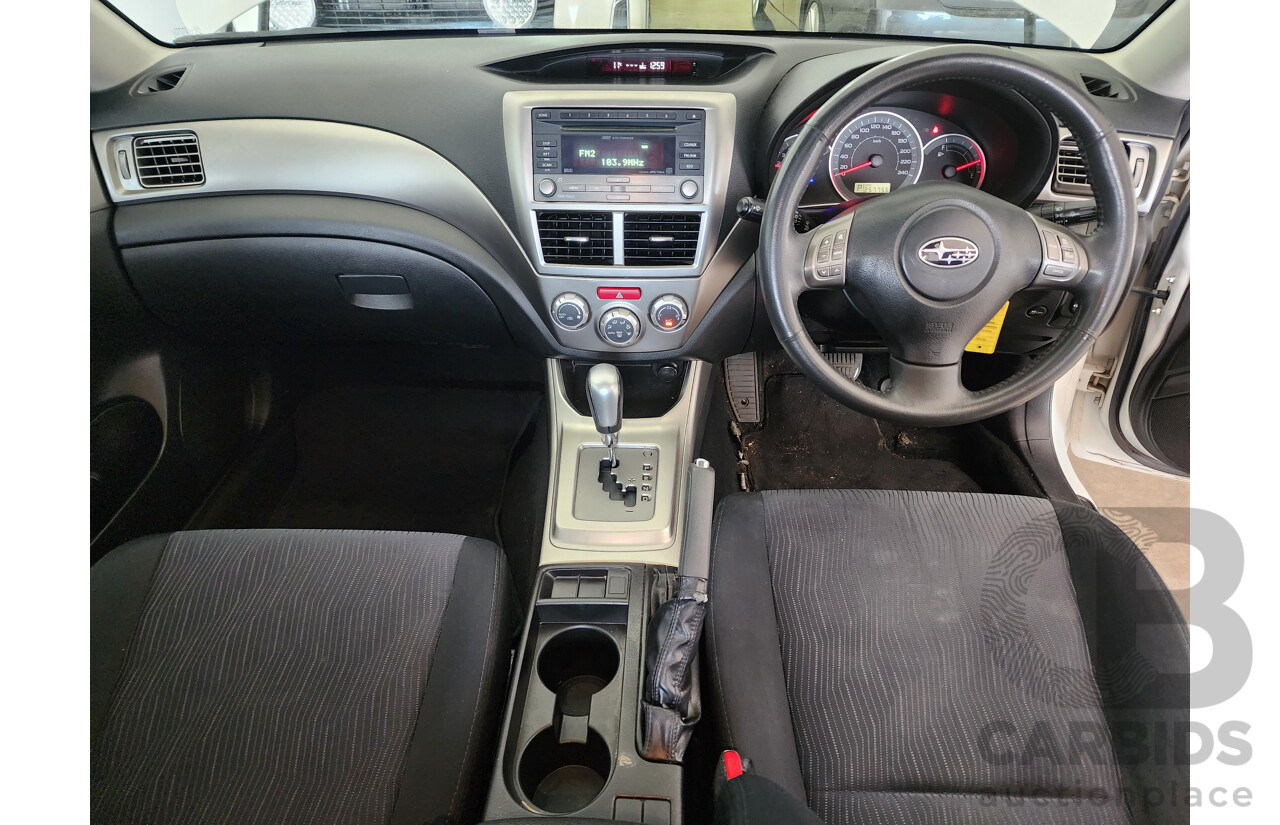 10/2009 Subaru Impreza RX (AWD) AWD MY09 5D Hatchback White 2.0L