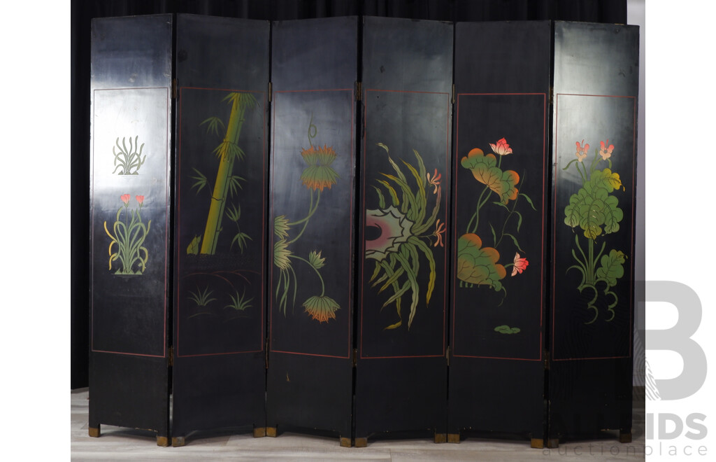 Chinese Six Panel Dressing Screen