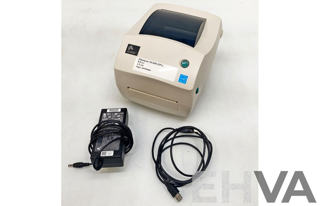 Zebra Technologies (GC420t) Monochrome Thermal Transfer Label Printer