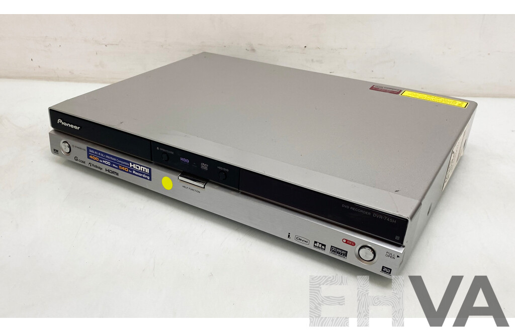 Pioneer (DVR-745H) DVD Recorder - Lot 1555606 | EHVA