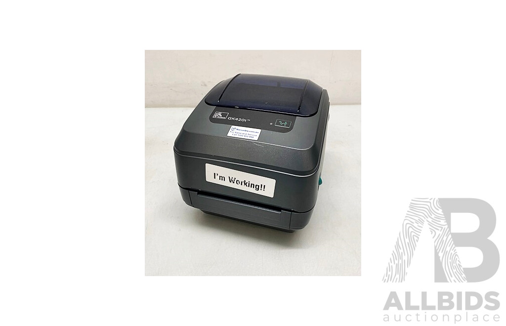 Zebra Technologies (GK420t) Thermal Transfer Label Printer