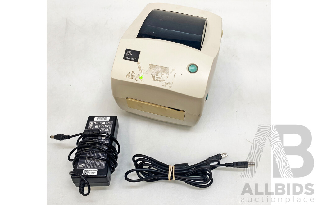 Zebra Technologies (GC420t) Monochrome Thermal Transfer Label Printer