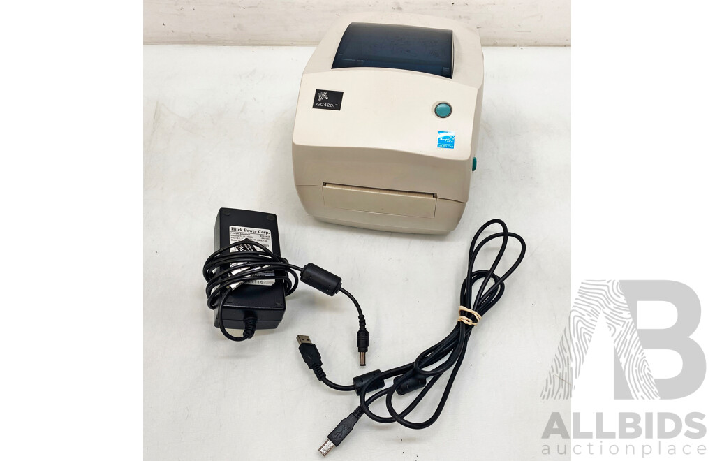 Zebra Technologies (GC420t) Monochrome Thermal Transfer Label Printer