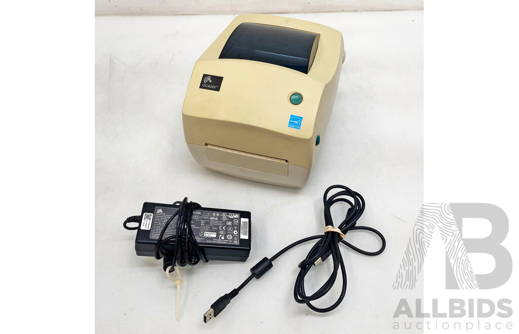 Zebra Technologies (GC420t) Monochrome Thermal Transfer Label Printer