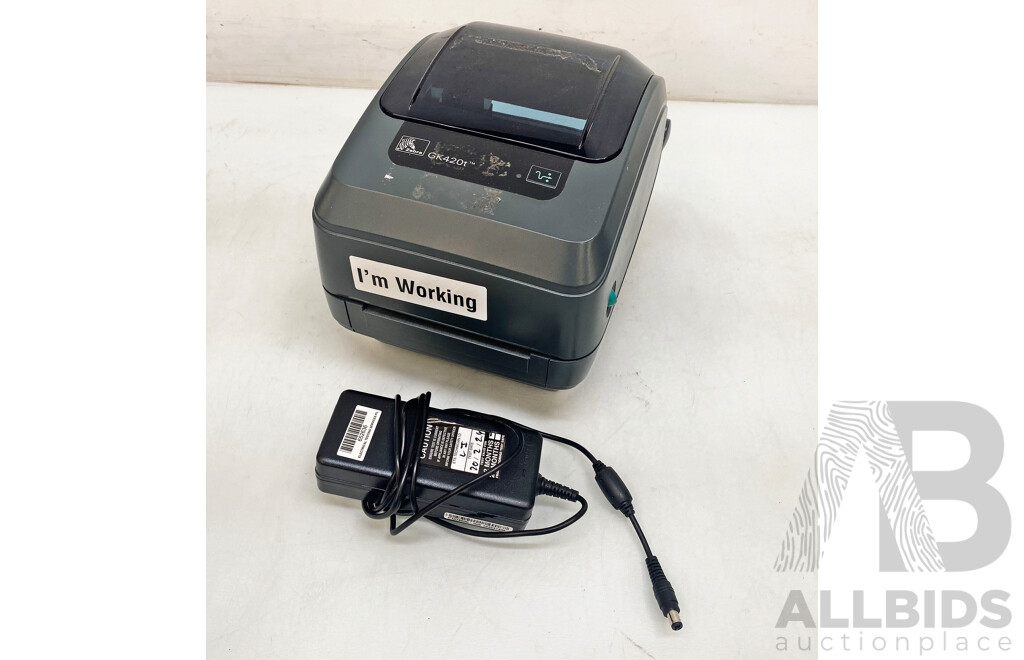 Zebra Technologies (GK420t) Thermal Transfer Label Printer