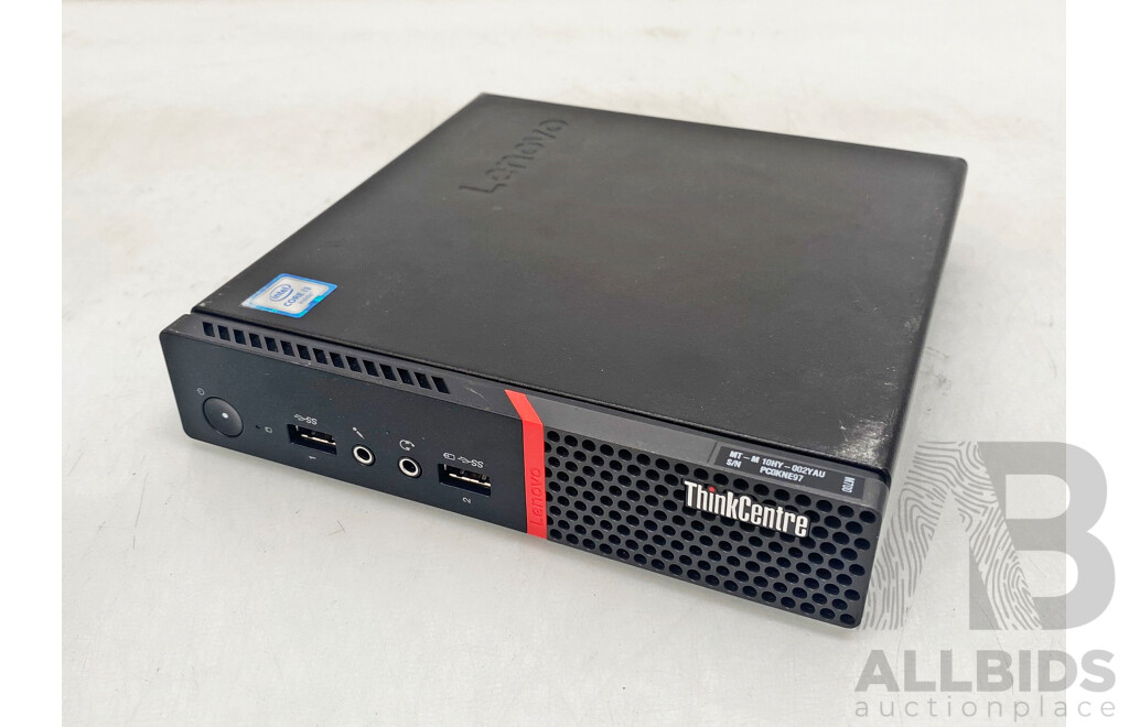 Lenovo ThinkCentre M700 Intel Core I3 (6100T) 3.20GHz 2-Core CPU Mini Desktop Computer