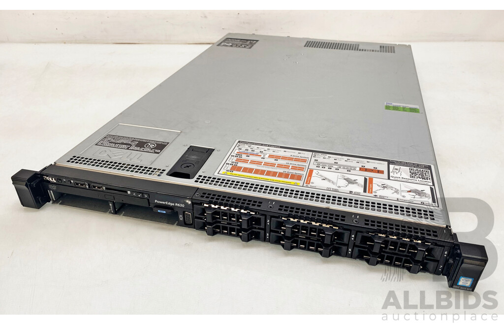 Dell PowerEdge R630 Dual Intel Xeon (E5-2630 V4) 2.20GHz - 3.10GHz 10-Core CPU 1RU Server W/ 64GB DDR4