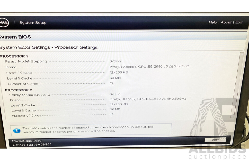 Dell PowerEdge R630 Dual Intel Xeon (E5-2680 V3) 2.50GHz - 3.30GHz 12-Core CPU 1RU Server W/ 64GB DDR4