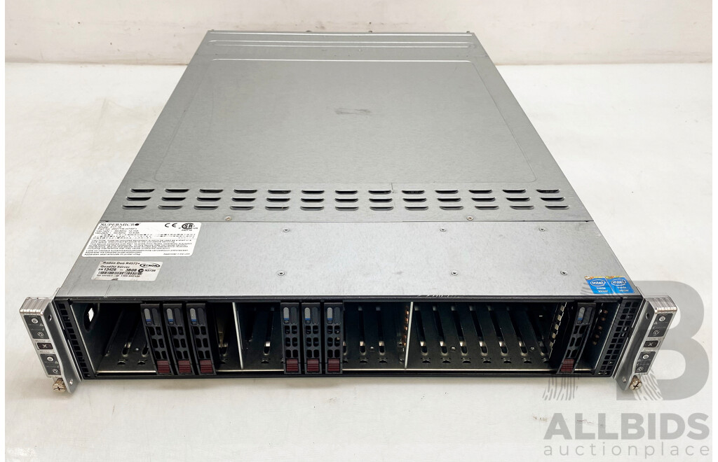 Xenon (Radon Duo R4572+) 2RU Quad-Node Server W/ 4x Intel Xeon (E5-2630 V2) 2.3GHz-2.8GHz 6-Core CPU & 256GB DDR3 RAM Nodes