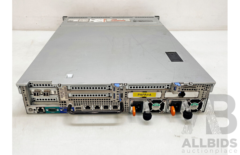 Dell PowerEdge R730xd Dual Intel Xeon (E5-2620 V4) 2.10GHz-3.00GHz 8-Core CPU 2RU Server W/ 96GB DDR4