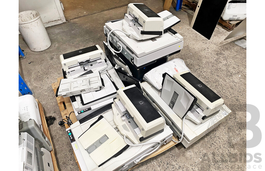 Pallet Lot of Assorted Flatbed Scanners/Printer